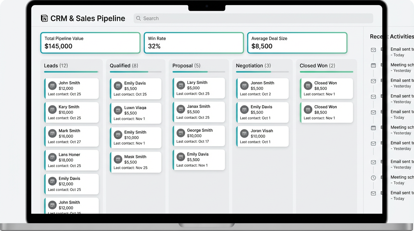 CRM & Sales Pipeline